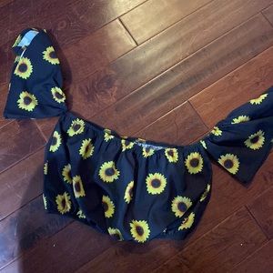 Sunflower crop top